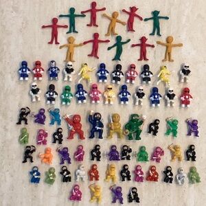 Ninja Aliens 70 Miniature Toys Assorted Figures Lot Of 70 Toy Figurines